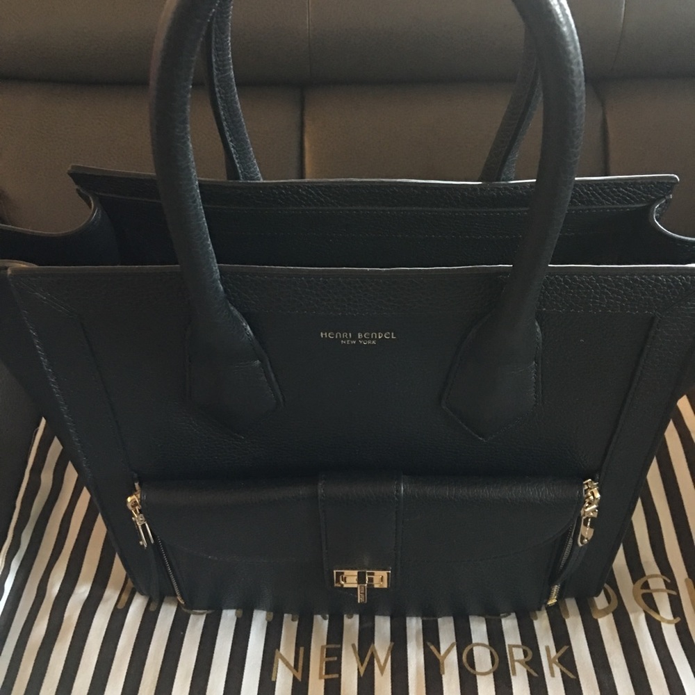 Henri Bendel Black Rivington Bnwot - Picture 5 of 7